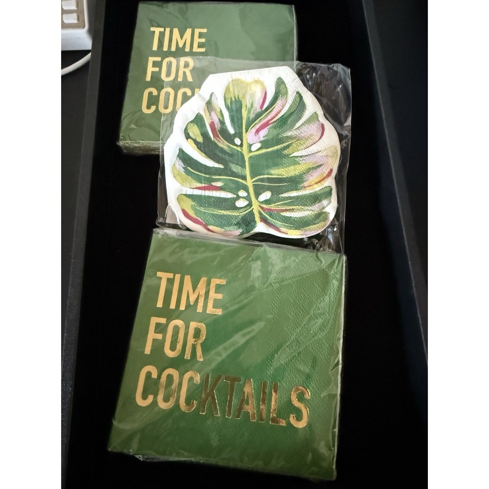 cocktail napkins Three Brand New Packages 20 Per Package.  4167 cocktail‎ size.